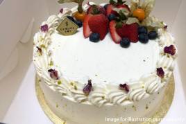 Strawberry Birthday cake